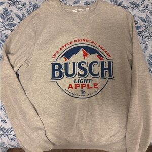 Busch Light Apple Gray Crewneck Sweater
